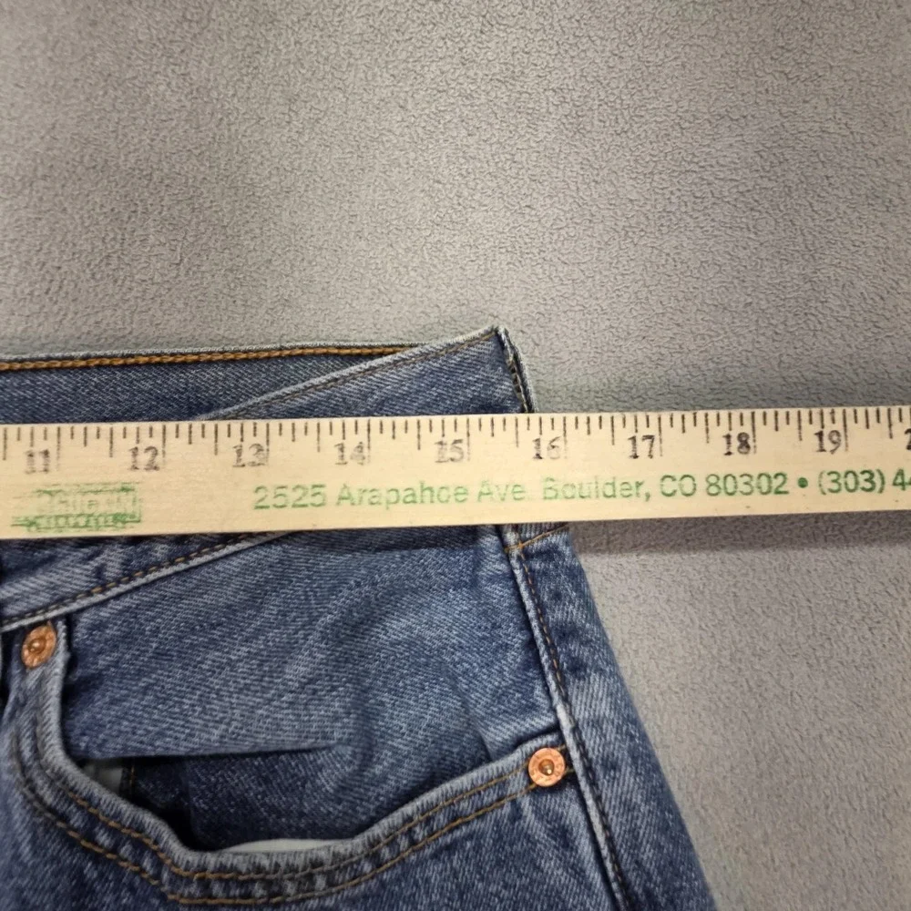 VTG Levis‎ 501 Jeans Mens Straight USA 90s Faint Stains Altered Hem Fits 30x28